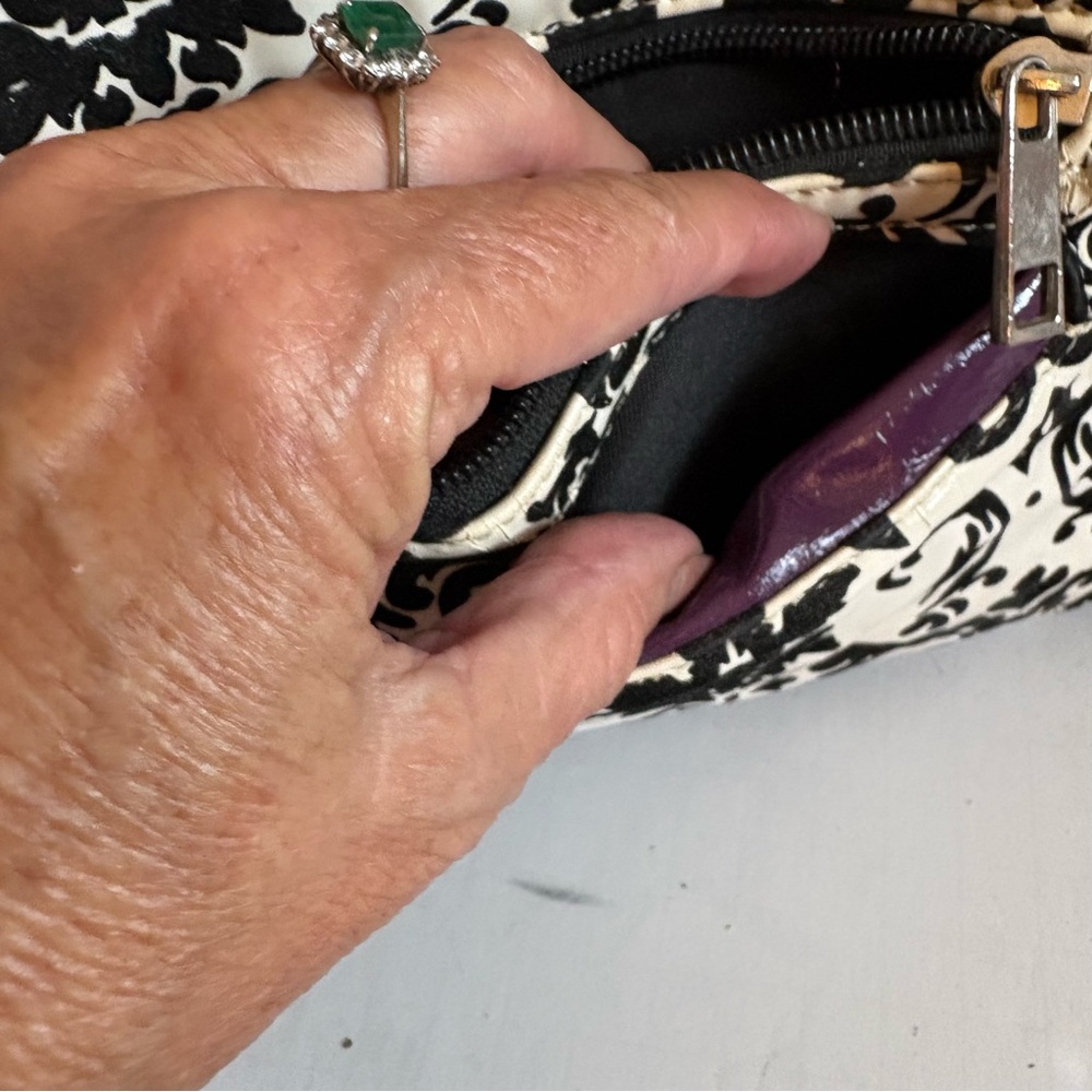 Elegant Purple and Black Women's Bag Set - Picture 11 of 13